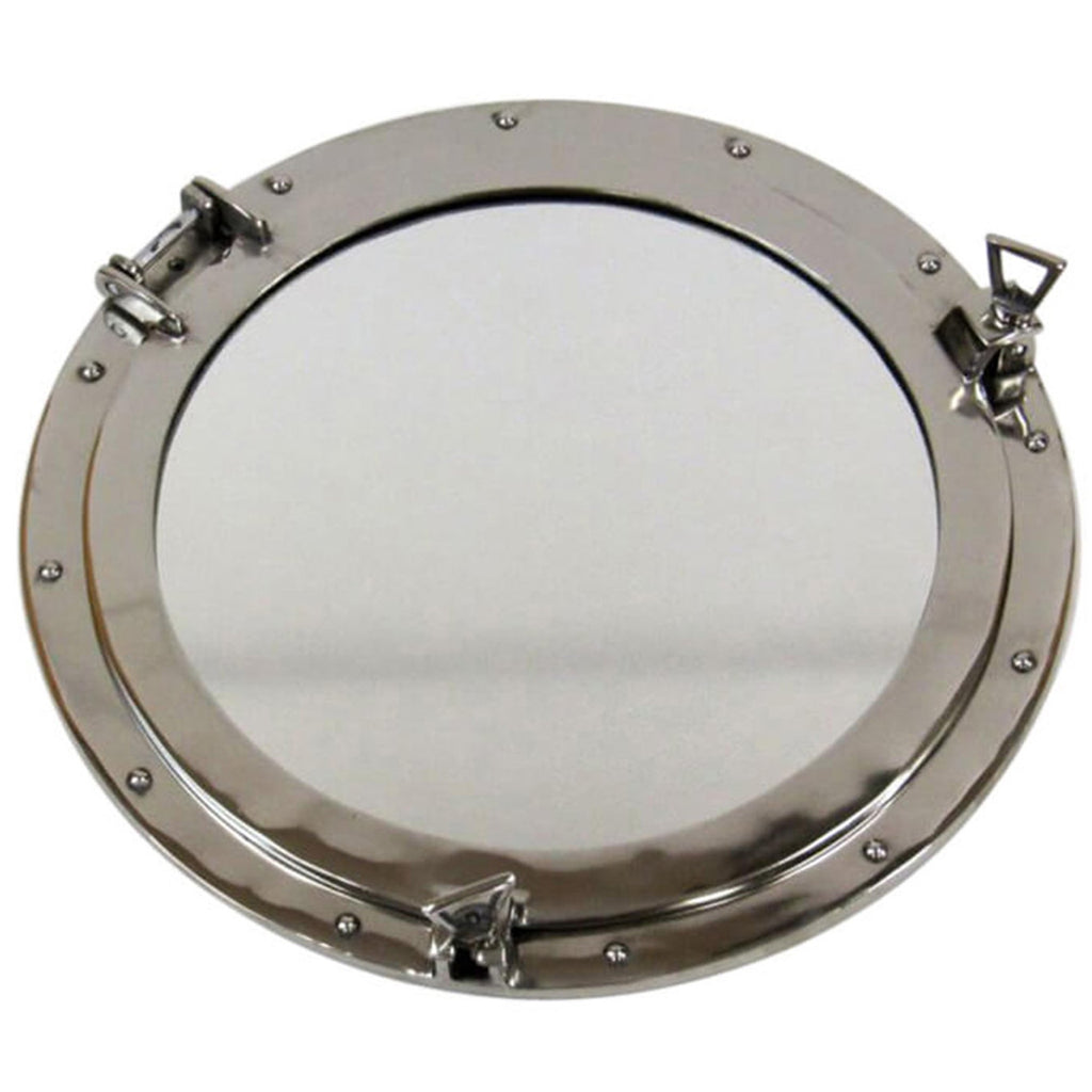 AL 486110M - Chrome Finish Aluminum Porthole with Mirror, 21"