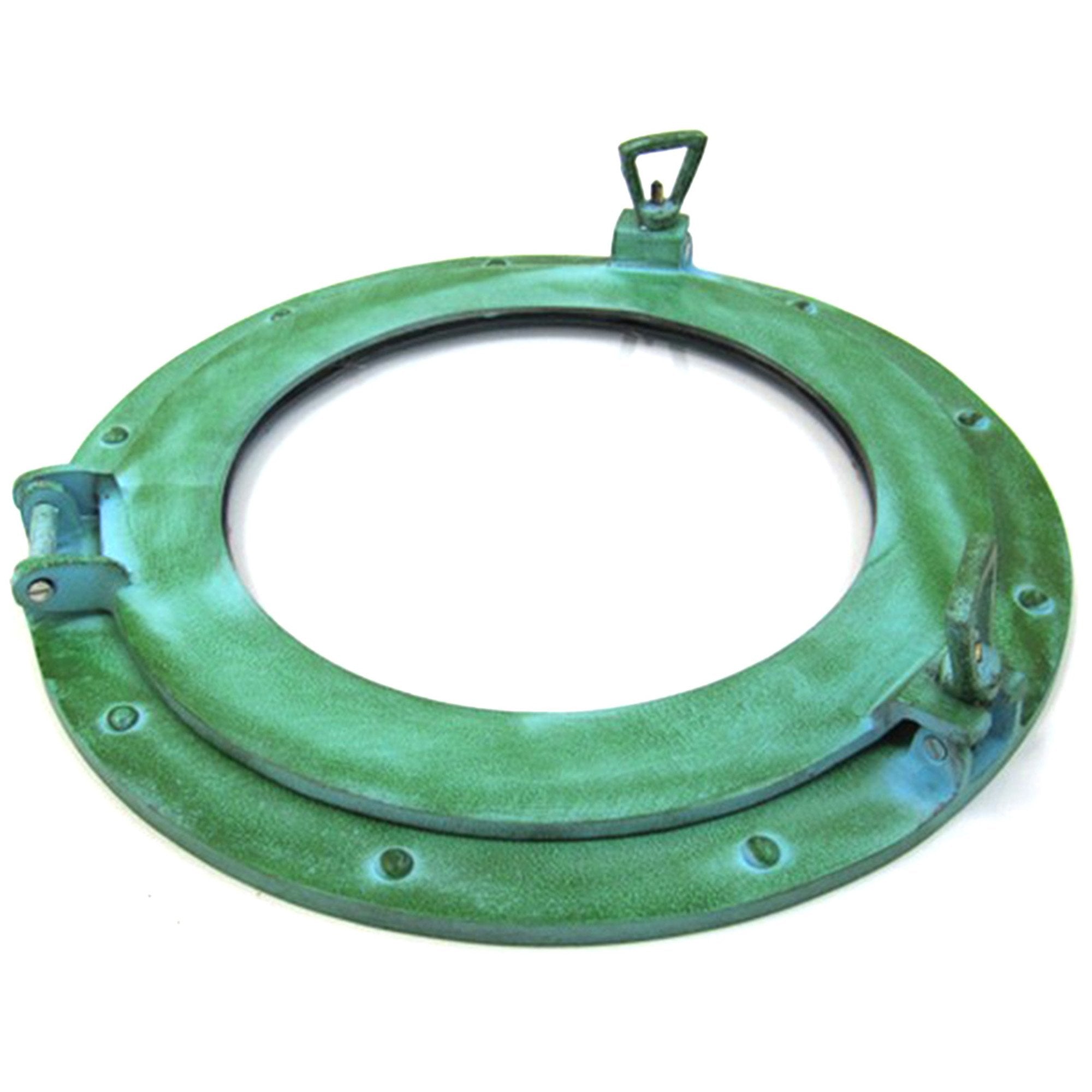 AL 48611A - Porthole Glass Aluminum Green, 15"