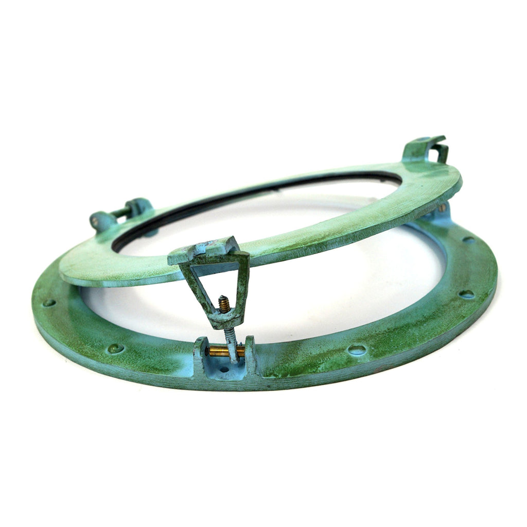 AL 48611A - Porthole Glass Aluminum Green, 15"