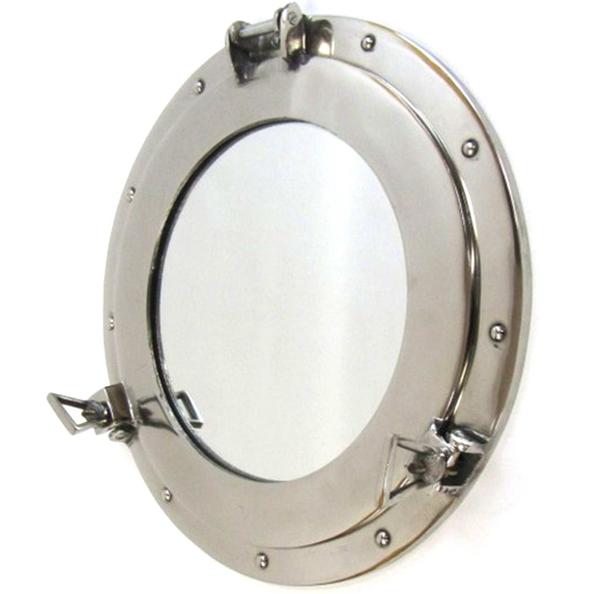 AL 4861S - Aluminum Chrome Finish Porthole with Mirror,15"