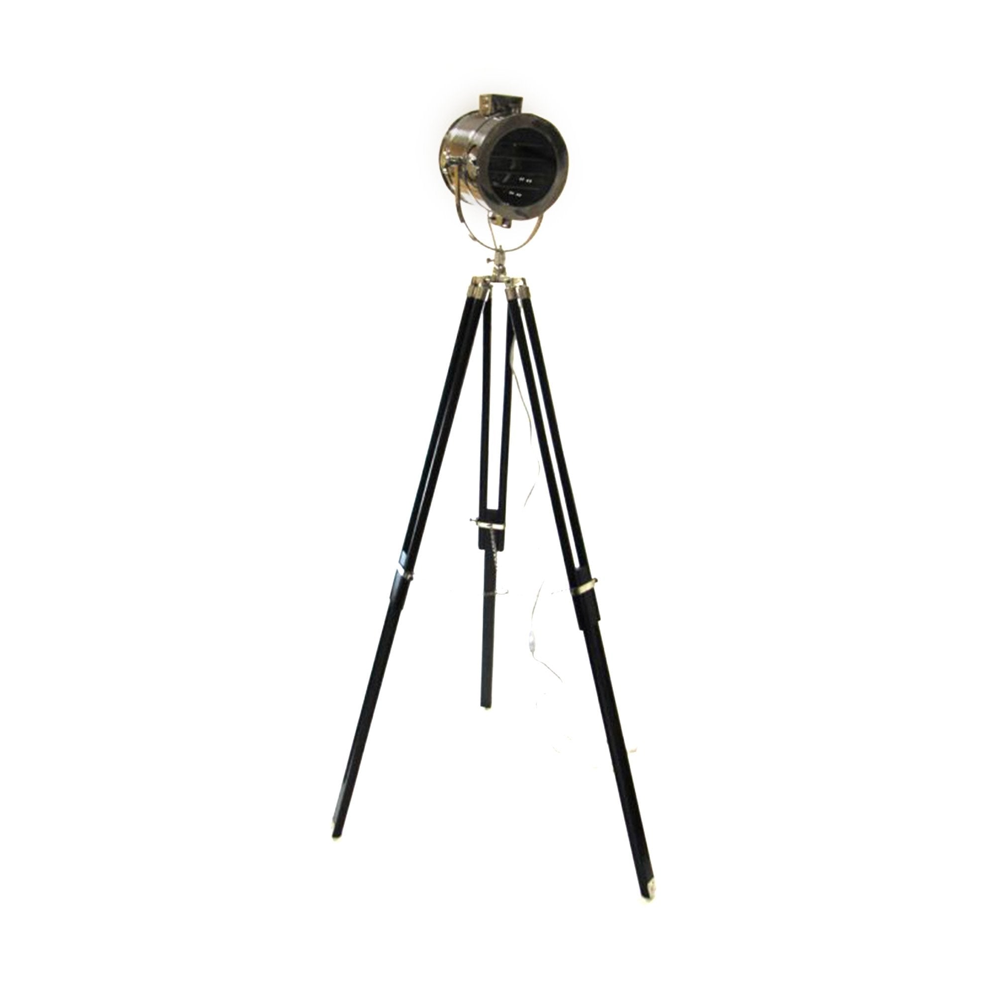 AL 49001EL - Aldis Unique Lamps Wood Metal Studio Light w/ &Tripod (Electric)