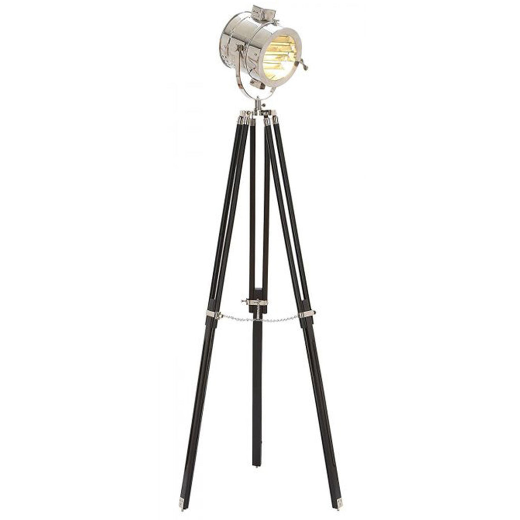 AL 49001EL - Aldis Unique Lamps Wood Metal Studio Light w/ &Tripod (Electric)