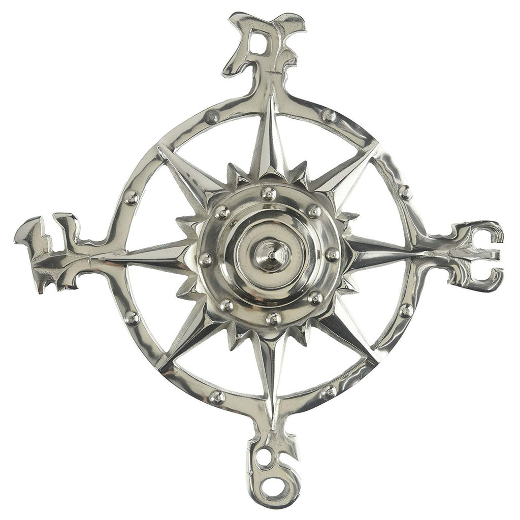 AL 51120 - Aluminum Rose Compass 12"