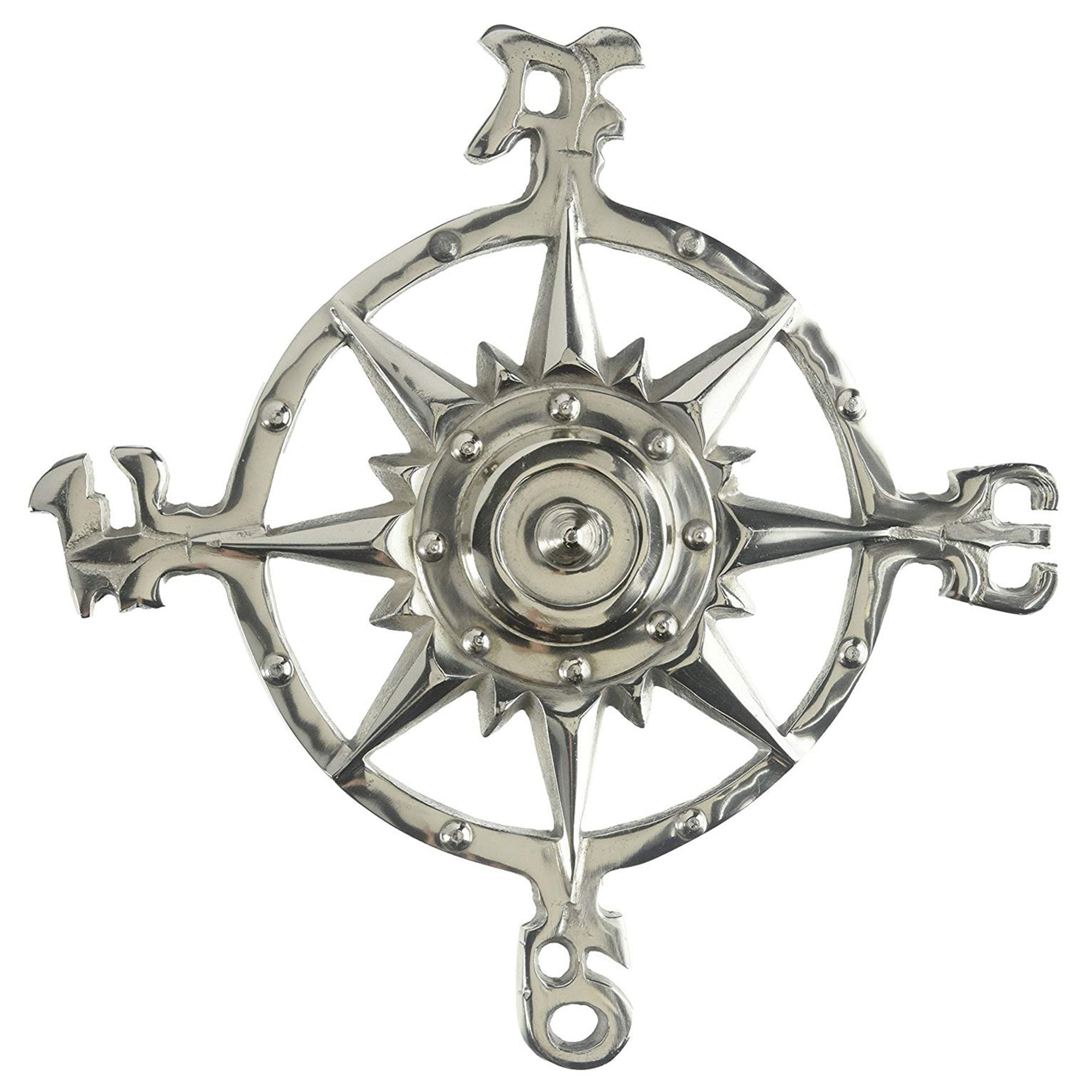AL 51120 - Aluminum Rose Compass 12"