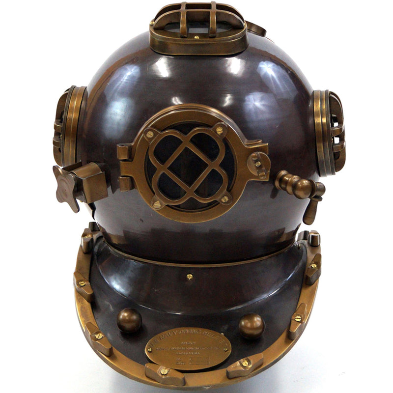AL 5255B - Aluminum Divers Helmet, Mark 5, Antique 2 Tone