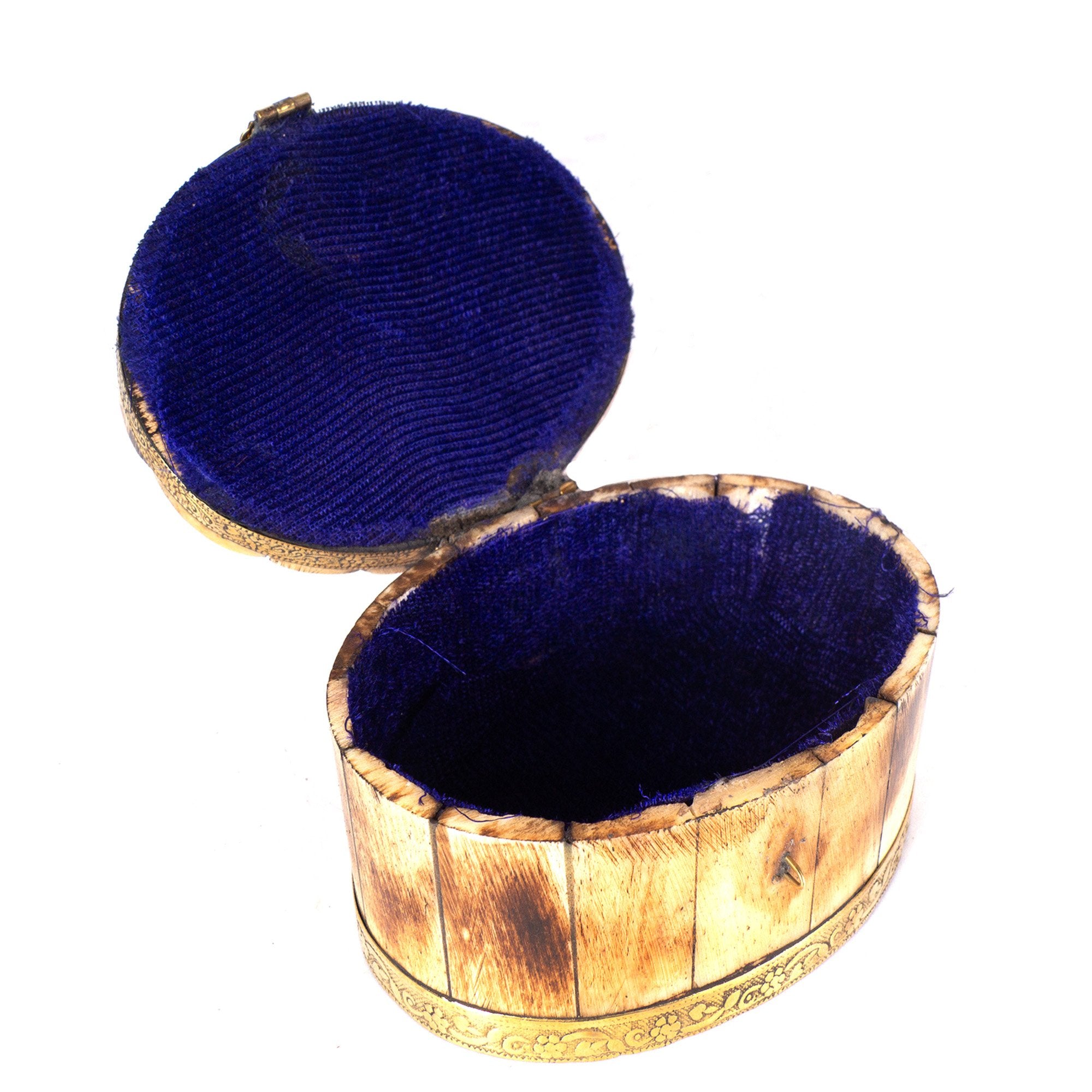 BN 108 - BONE TRINKET BOX Vintage Camel Bone Jewellery Box