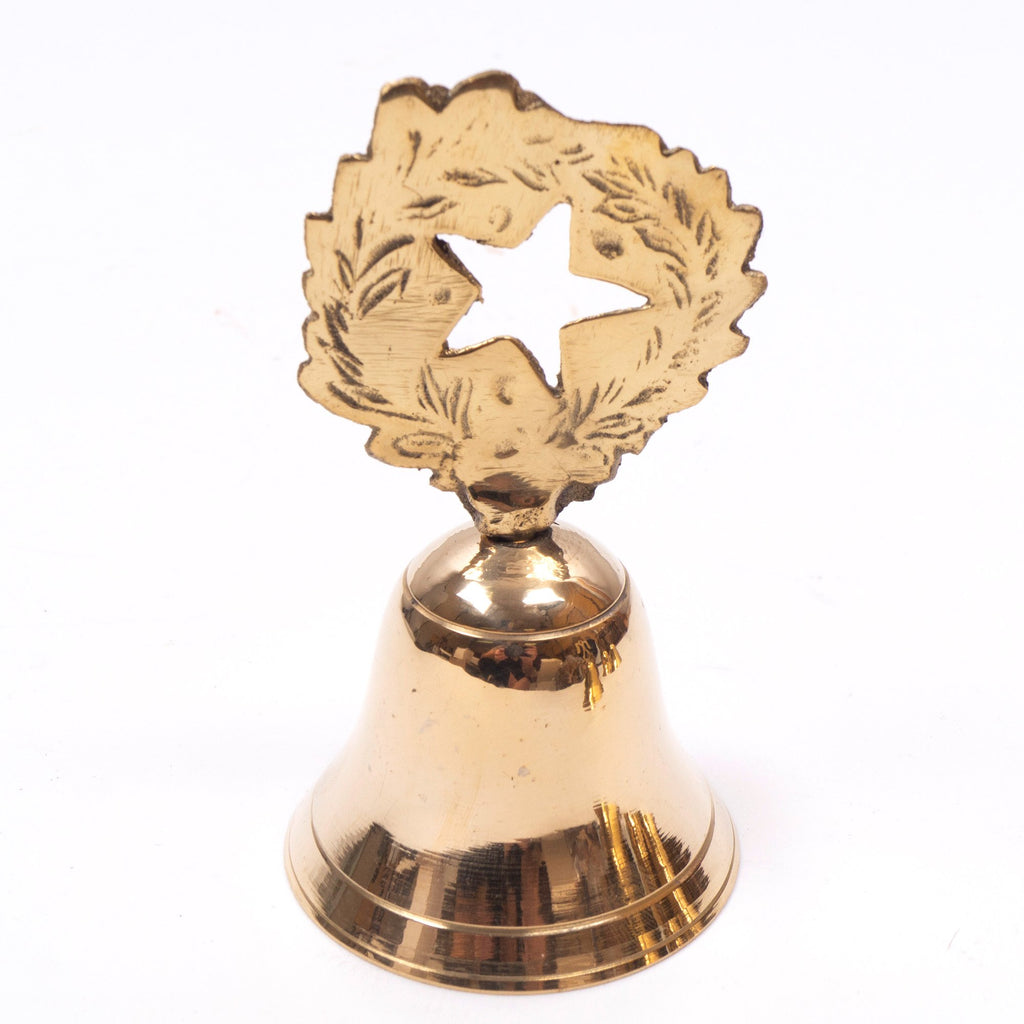 BR 18521 - Solid Brass Christmas Bell Set/6