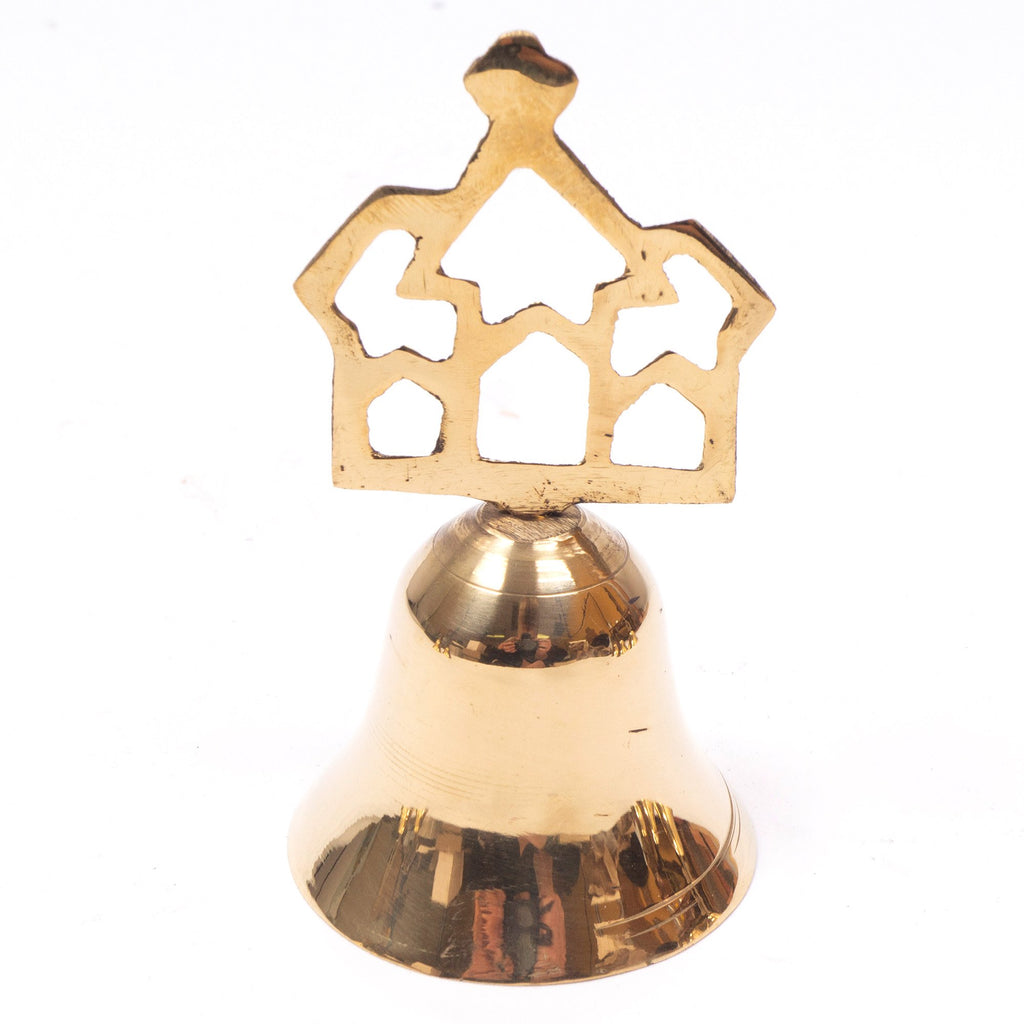 BR 18521 - Solid Brass Christmas Bell Set/6