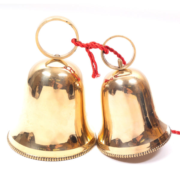 BR 18524 - Brass Christmas Bell Pair