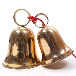 Brass Christmas Bell Pair