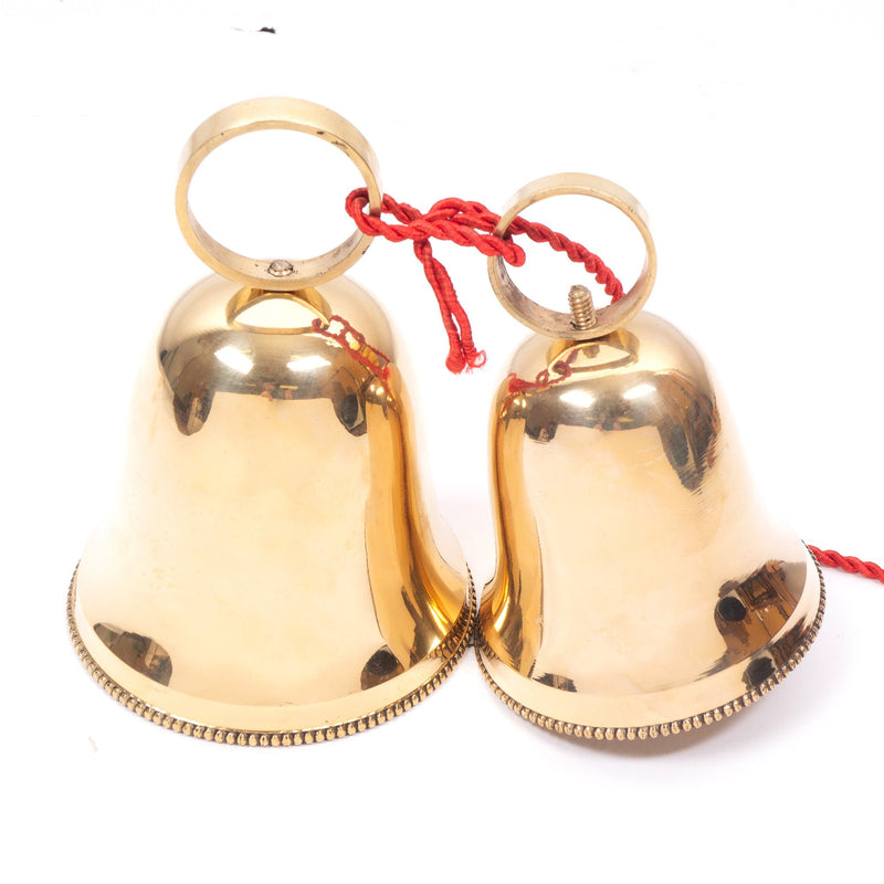 Brass Christmas Bell Pair