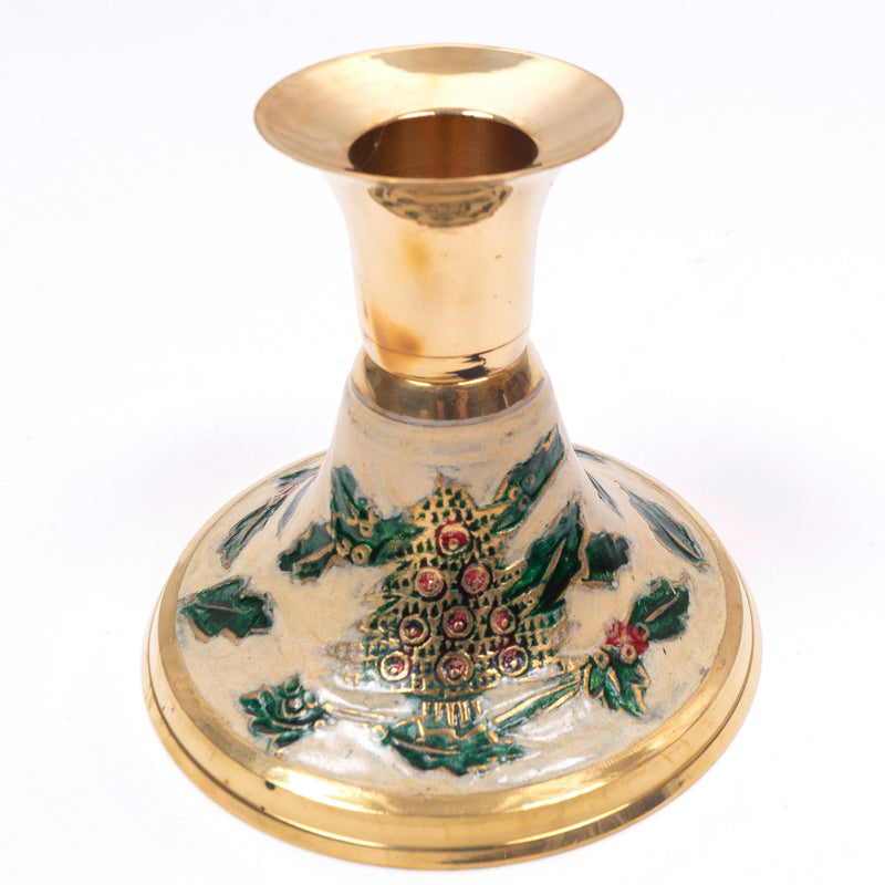 BR 31322 - Brass Christmas Candle Holder