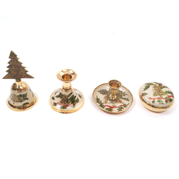 BR 31323 - Brass Christmas Assortment Set of 4