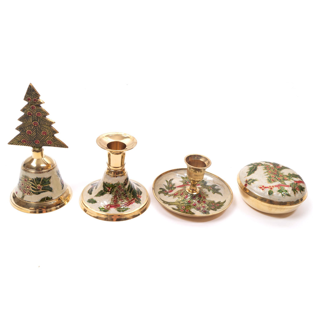 BR 31323 - Brass Christmas Assortment Set of 4