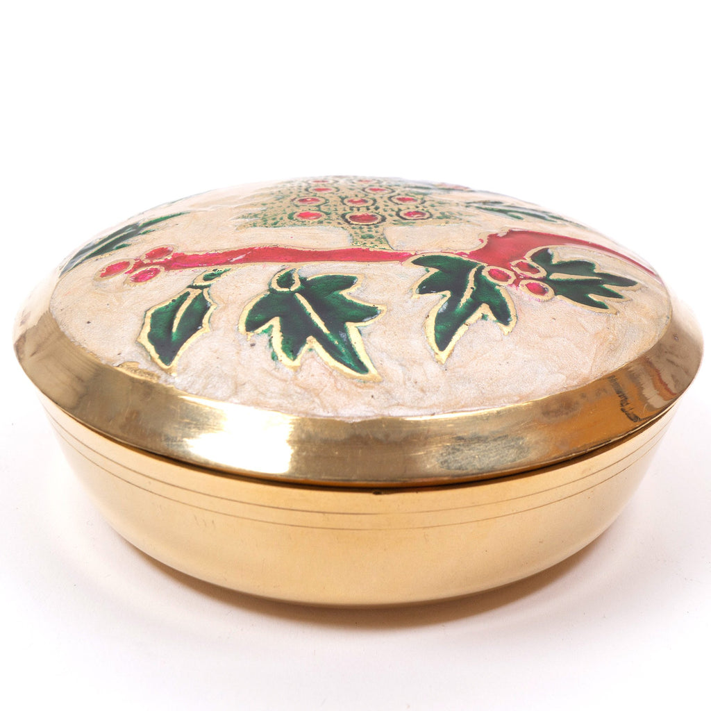 BR 31326 - Brass Christmas Pin Box