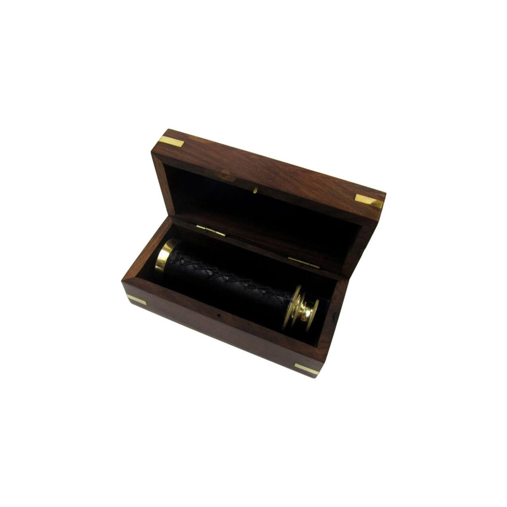 BR 48255 - Pullout Telescope 9" w/ Wooden Box