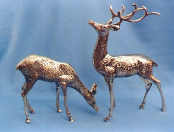 BR 60024 - Brass Deer Pair 12"