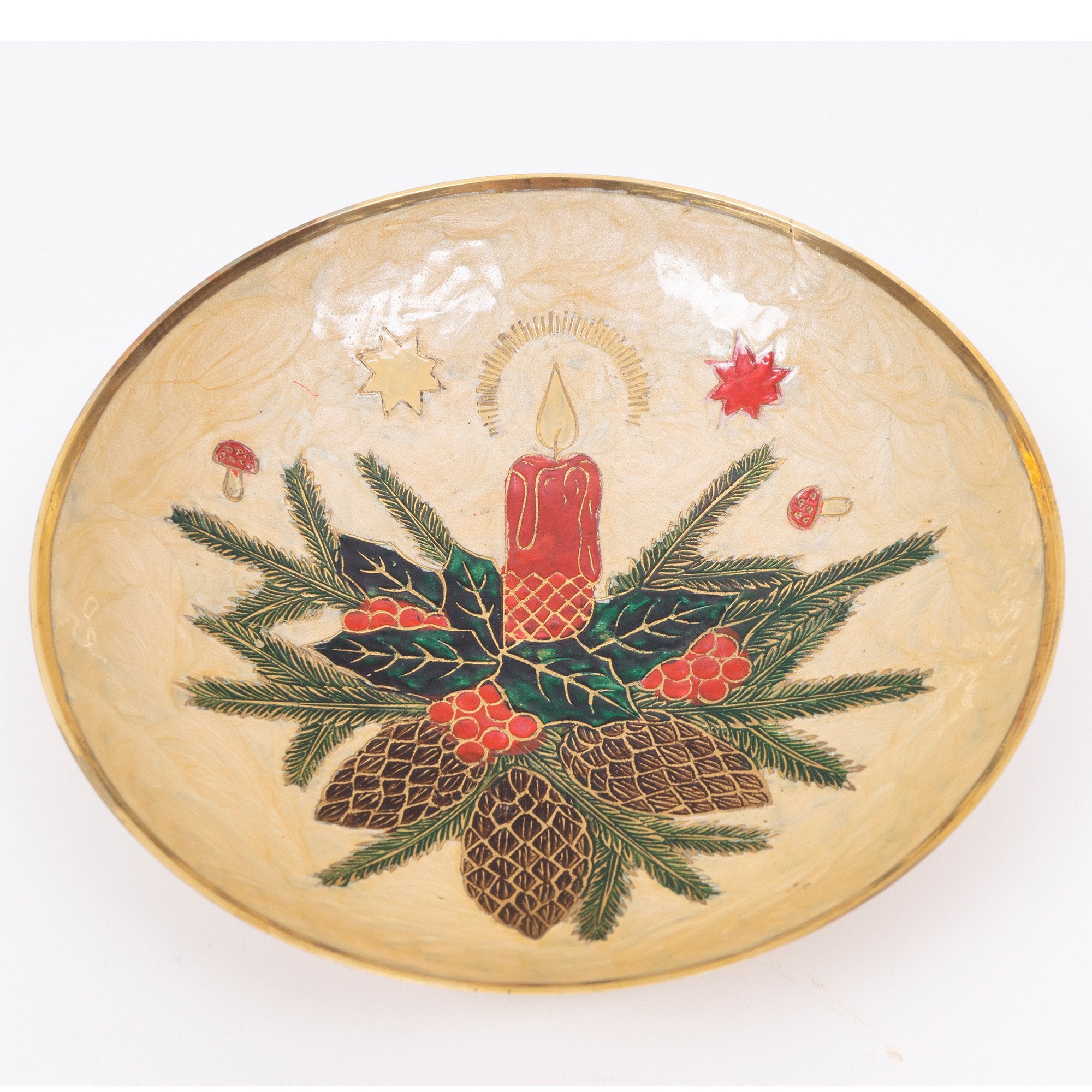 BR 73133 - Brass Christmas Bowl