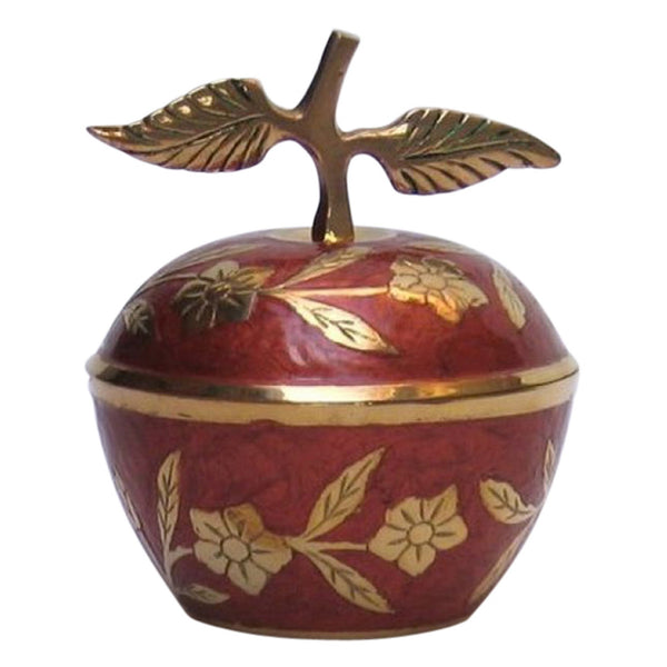 BR 10872 - Painted Brass Apple Box