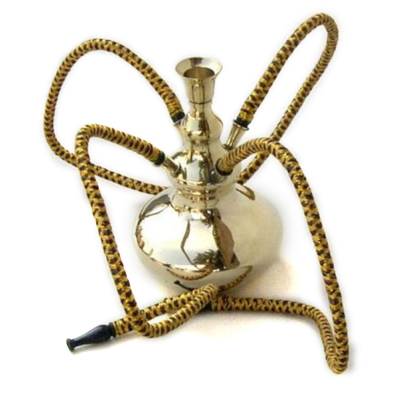 BR 1328 - Hookah, 4 Hose, Brass 7"