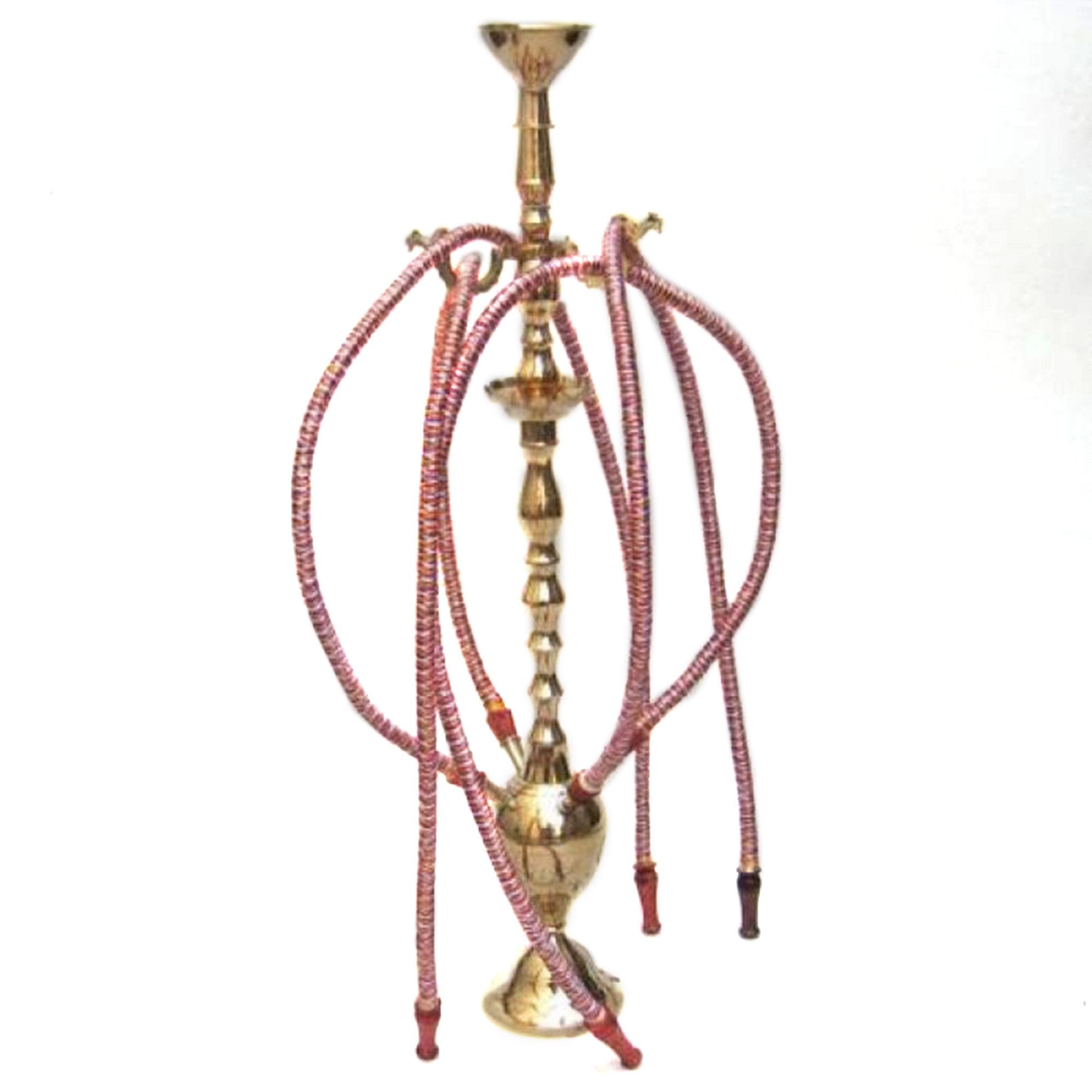 BR 13645 - Hookah, 4 Hose, Brass 24"