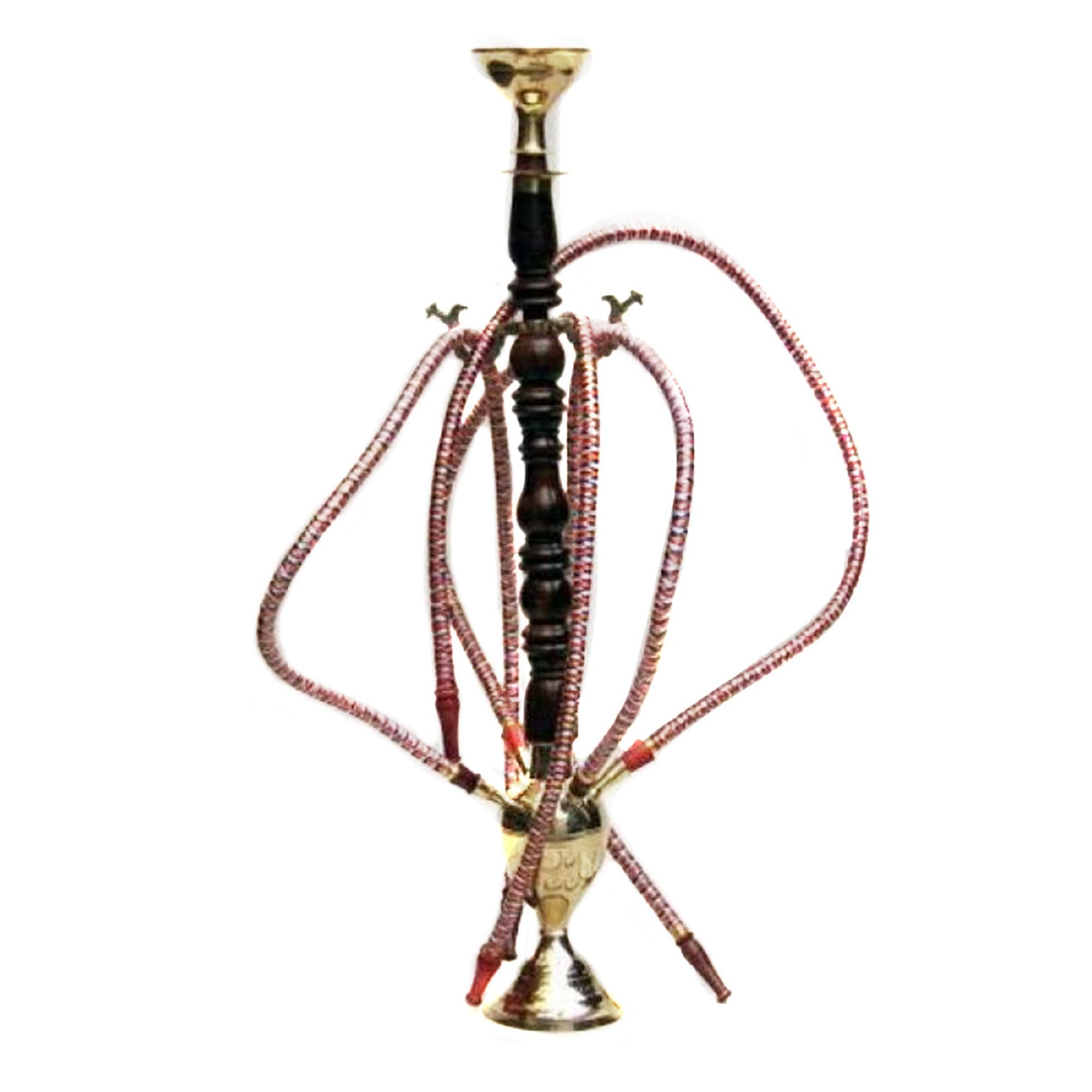 BR 1364 - Hookah 24", 4 Hose, Wood