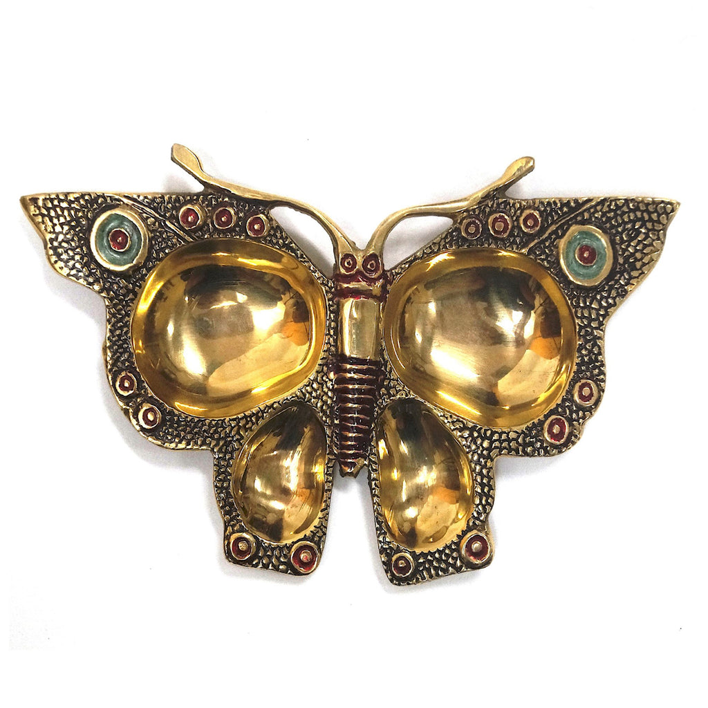 BR 1438 - Solid Brass Butterfly Tray