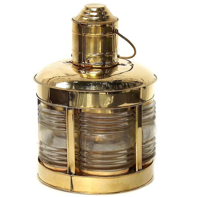 BR 15294 - Lighthouse Lantern Rounded 5 Side Oil Lamp