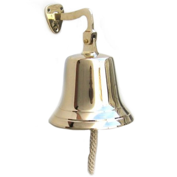BR 18450 - Solid Brass Heavy Bracket Bell, Jumbo