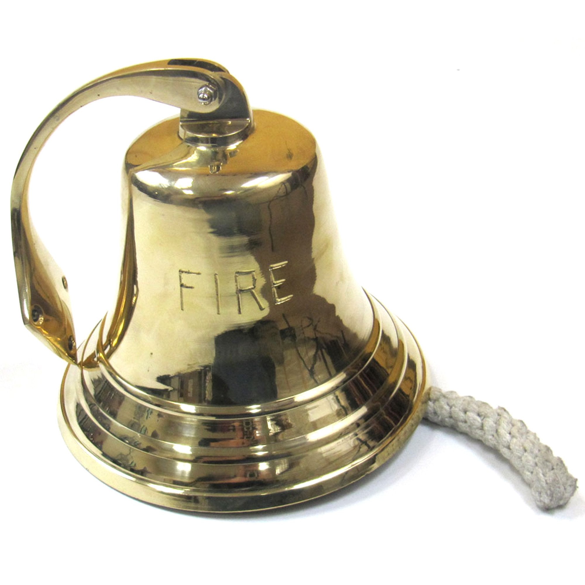 BR 18452F - Solid Brass Heavy Bracket, Bell 8" (ver 2)