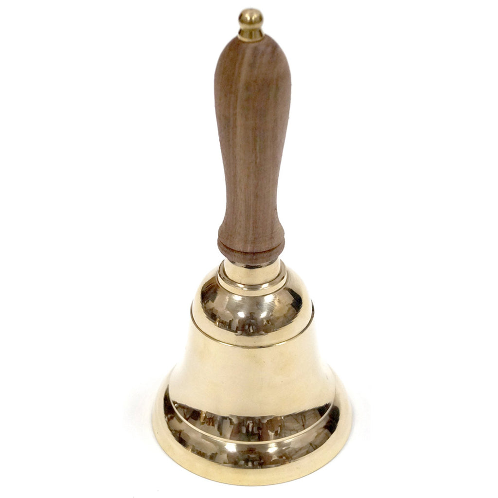 BR 18922N - Solid Brass, Handle Bell, 9"