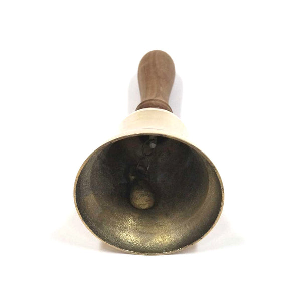 BR 18922N - Solid Brass, Handle Bell, 9"