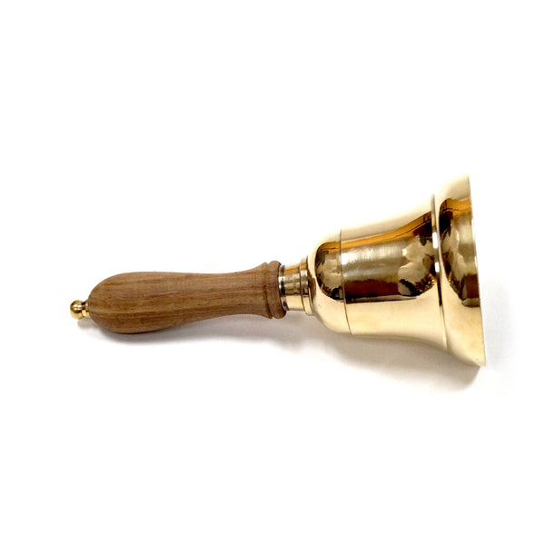 BR 18922N - Solid Brass, Handle Bell, 9"