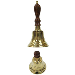 BR 18994N - Table Bell Wood Handle "United States Navy" 10"