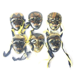 BR 2000 - Mask Set of 6, Brass & Gold