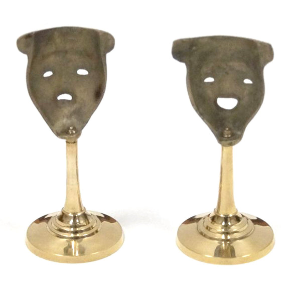 BR 20071 - Mask Pair On Pedestal, 6"