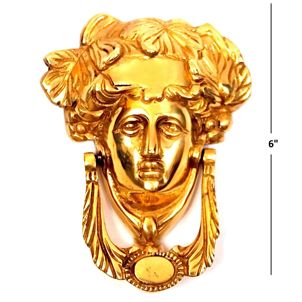BR 20114 - Victorian Solid Brass MEDUSA Antique Style Door Knocker Brand New