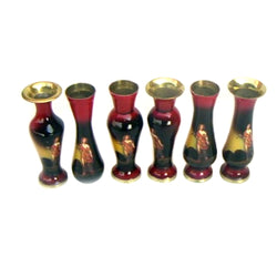 Brass Roman Vase Set/6, C/BX