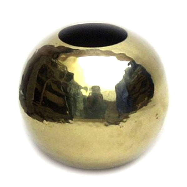 BR 2167 - Ball Vase Hammered 8" Solid Brass