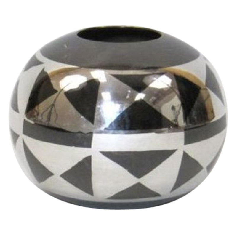 Round Vase with Geometric Design