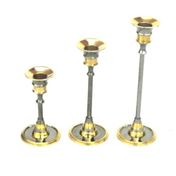 BR 22281 - Brass Candle holder set of 3