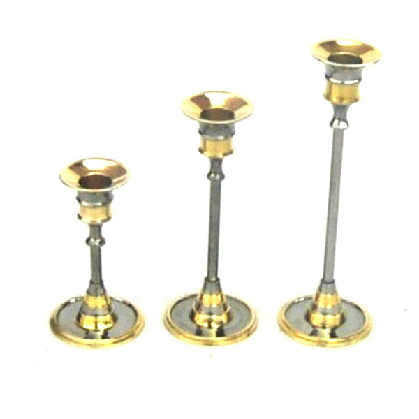 Brass Candle holder set of 3