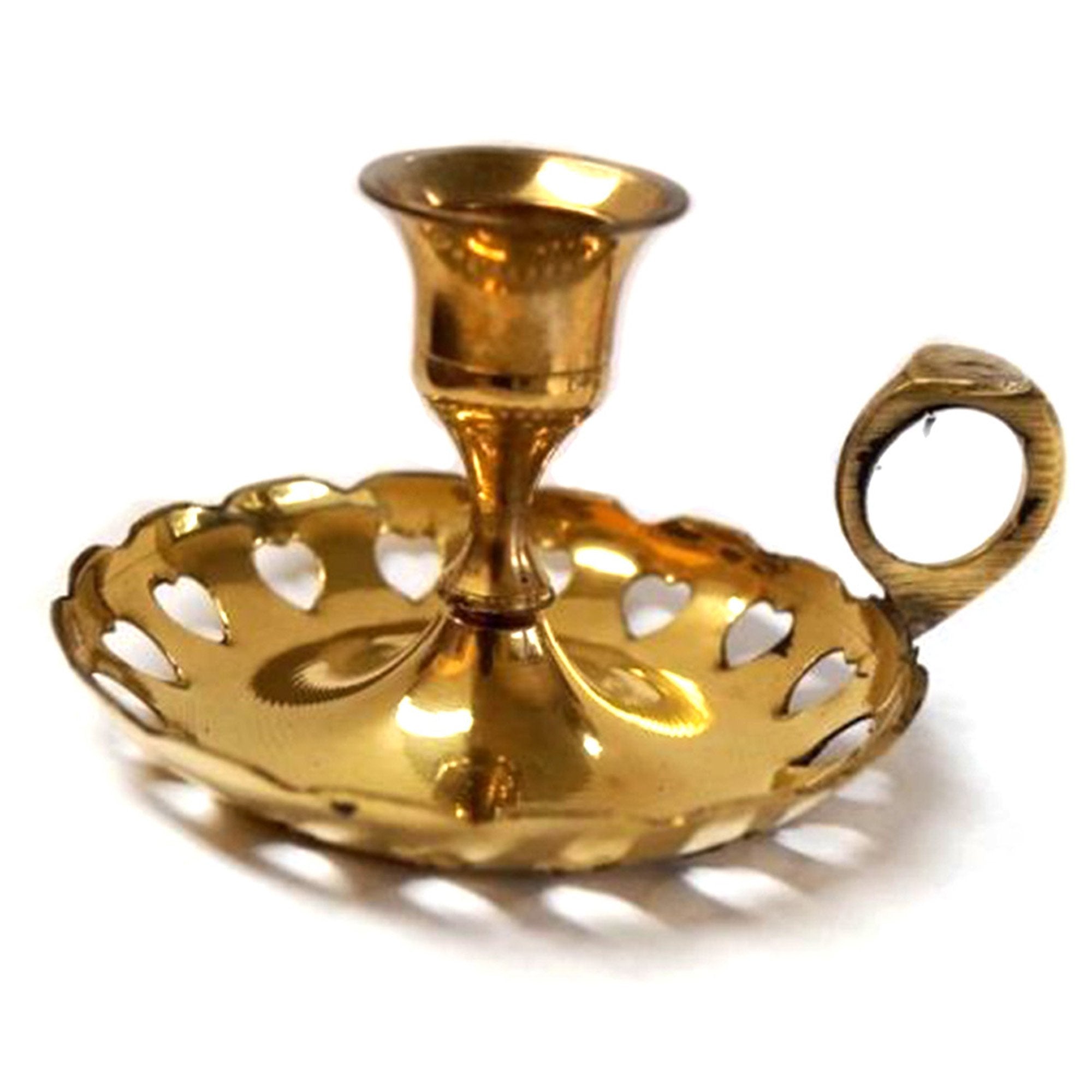 BR 22301 - Brass Candle Holder, Heart