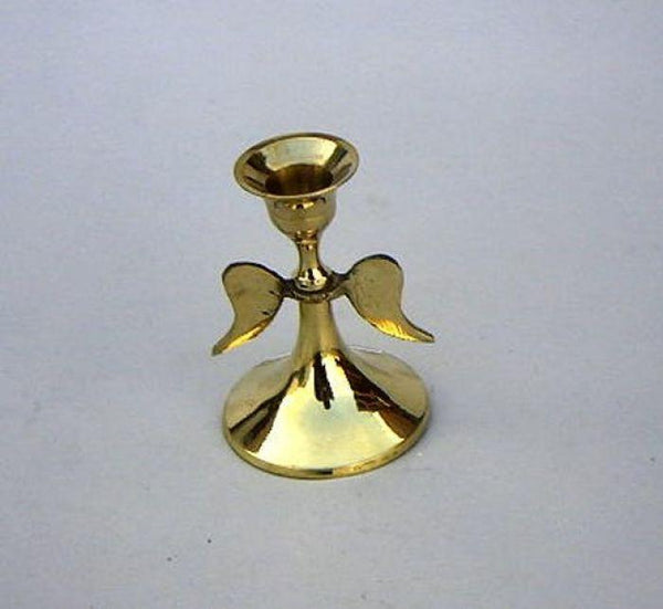 BR 22361 - Brass Angel Candle Holder, C/BX