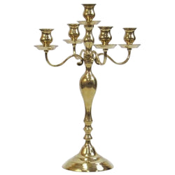 BR 22613 - Solid Brass Candle Holder 5 lights, Candelabrum 22"