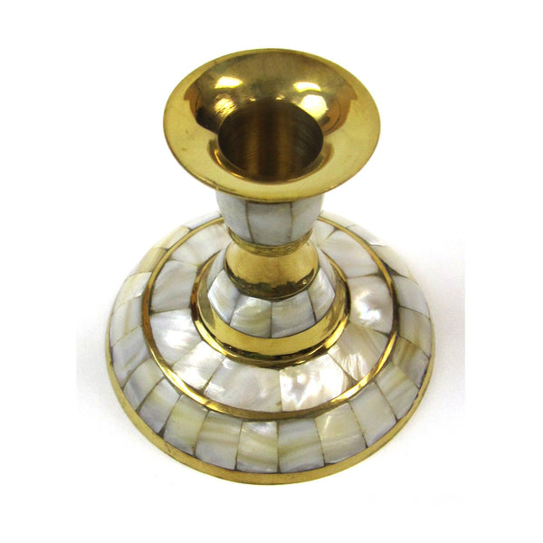 BR 22641 - Candle Holder Flat, Mother of Pearl