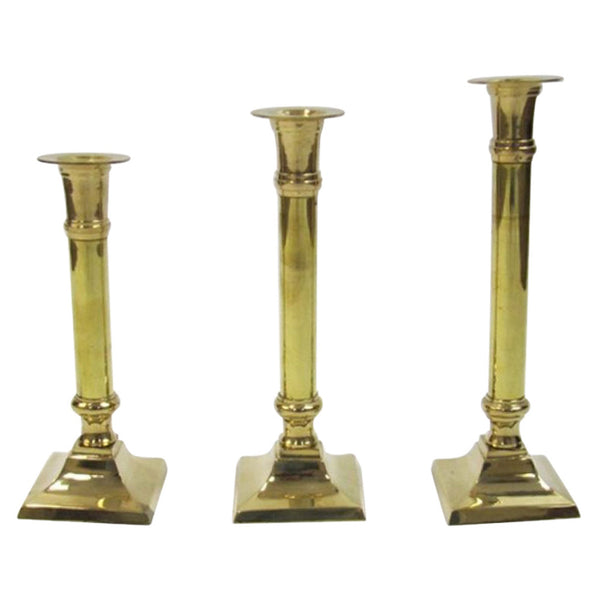 BR 22772 - Brass Candlestick Holders, set of 3