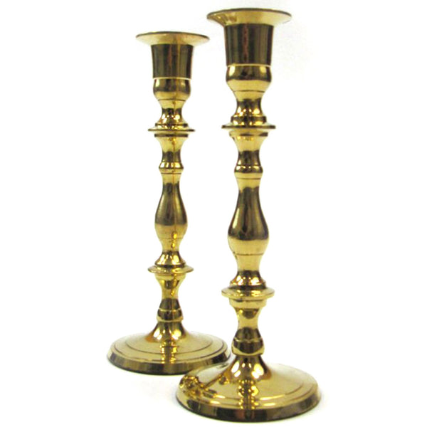 BR 22783 - Solid Brass Candle Holder Pair
