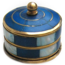Round Box Mother of Pearl BLUE / PINK