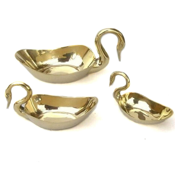 BR 2516 - Brass Swan Dish Set